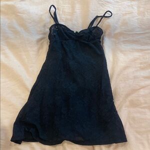 Mini Black Lace Dress